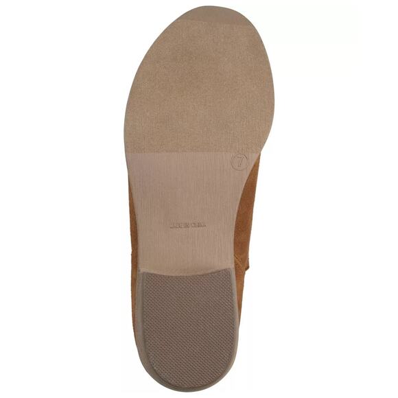 Journee Collection Women Ankle Booties Rimi Size US 6.5M Camel Brown Faux Suede - Picture 5 of 5